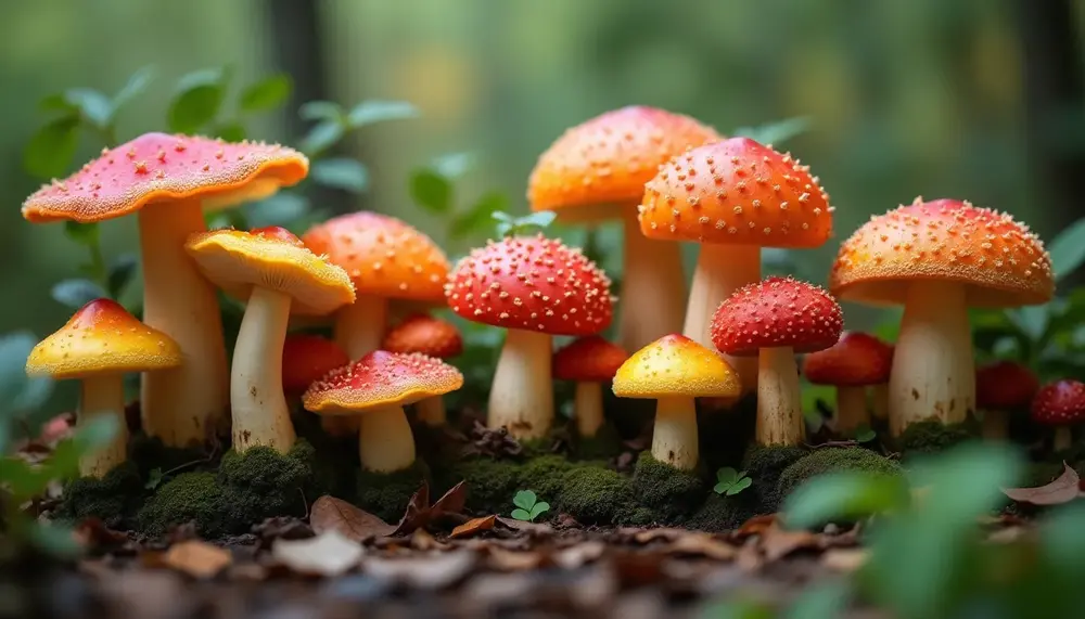 Bunte Pilzarten: Eine visuelle Entdeckungsreise in die Welt der Fungi