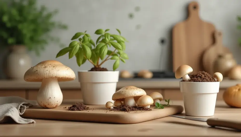 So kannst du Champignons selber aus Resten züchten